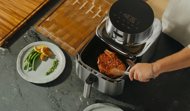Preparing dinner with the COSORI Iconic air fryer